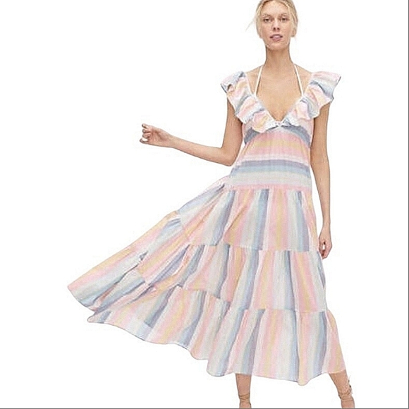 J. Crew Dresses & Skirts - J.crew Stripe Midi Dress
